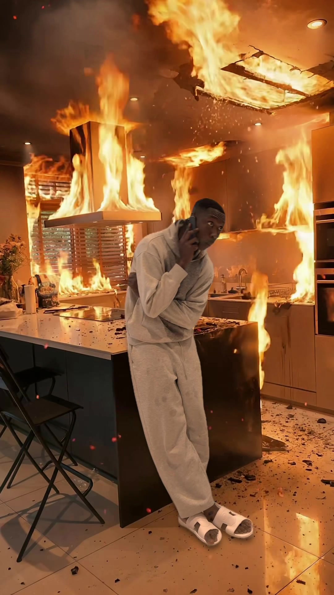 I don’t think they gonna pick up 🥲🚒🔥#learnfromkhaby #comedy #firefighter 
