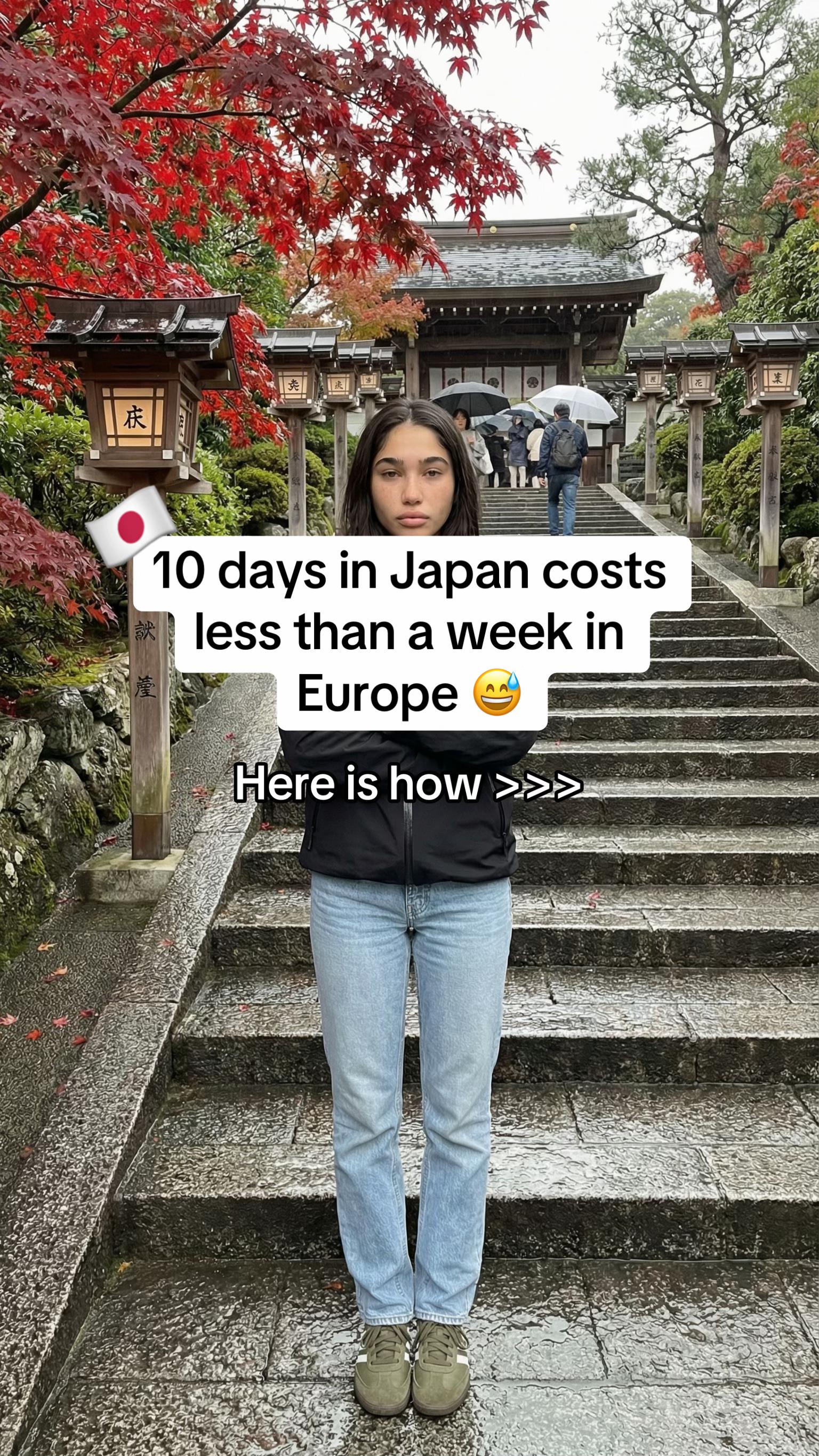 Everyone thinks Japan is expensive. In 2026, it's one of the cheapest developed countries in the world. Here is exactly how I did 10 days in Japan for €1,200 all-in. First, the flight. I never fly direct to Japan. Paris-Tokyo direct is €1,200 minimum. With a layover in Istanbul, Doha or Seoul, it drops to €500. Three extra hours in the air, €700 back in your pocket. That is 5 nights of accommodation or 2 weeks of food in Japan. Second, accommodation. Japanese hotels are now €150 per night for 15m² boxes where the bed takes the whole room. I book apartments on Rakuten Travel or Japanican for €70 to €80 per night: 40m², kitchen, laundry machine. Twice the space, half the price. Never Airbnb in Japan, the regulation killed it. Third, transport. The JR Pass is dead. Price went up 70% in 2023, €330 for 7 days, and you need to cross Japan multiple times to break even. Just use a Suica card and pay per trip. Saves me €100-150 every single trip. Fourth, food. I eat for €15 a day in Japan and I eat well. Konbini breakfast for €3, ramen lunch for €6, izakaya dinner for €12. Or supermarket half-price bentos after 7pm for €2.50. Japan is cheaper than Paris on food, not even close. And the one thing nobody prepares: internet. Without it you cannot book, translate, navigate or pay. And most generic eSIMs block your apps and your bank the moment you land. I always get PlanJapan before flying: €15 for 2 weeks, all apps work, zero issues. Link in my bio. Full 10-day breakdown: flight €500, apartment €400, food €150, transport €50, activities €100. Total €1,200. Cheaper than 10 days in Paris, and honestly, I eat and sleep better than in most European cities. #JapanBudget #JapanTravelTips #Japan2026 #TokyoOnABudget #eSIMJapan