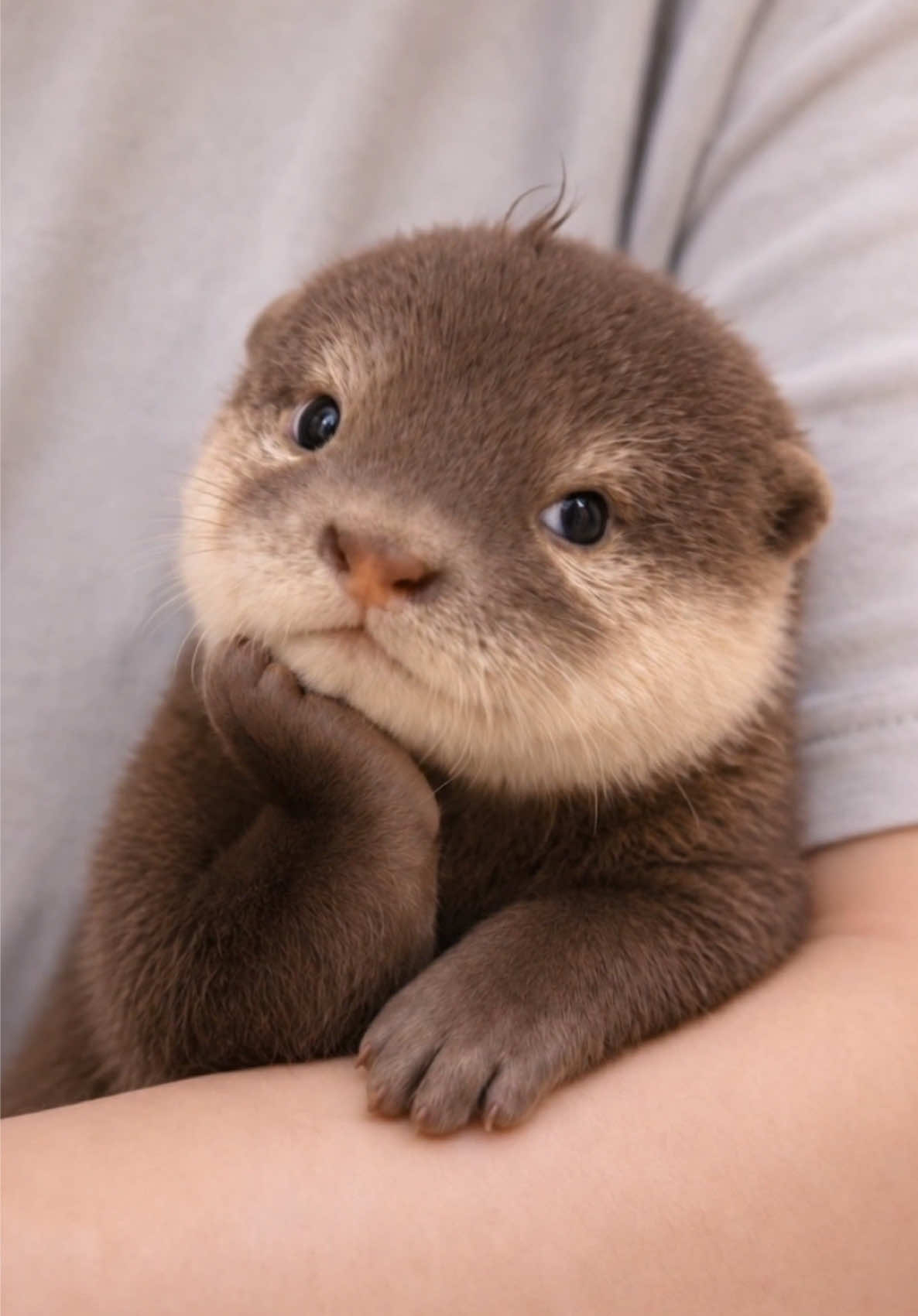 Cute little otter 😊#otter #cute #baby #littleotter 
