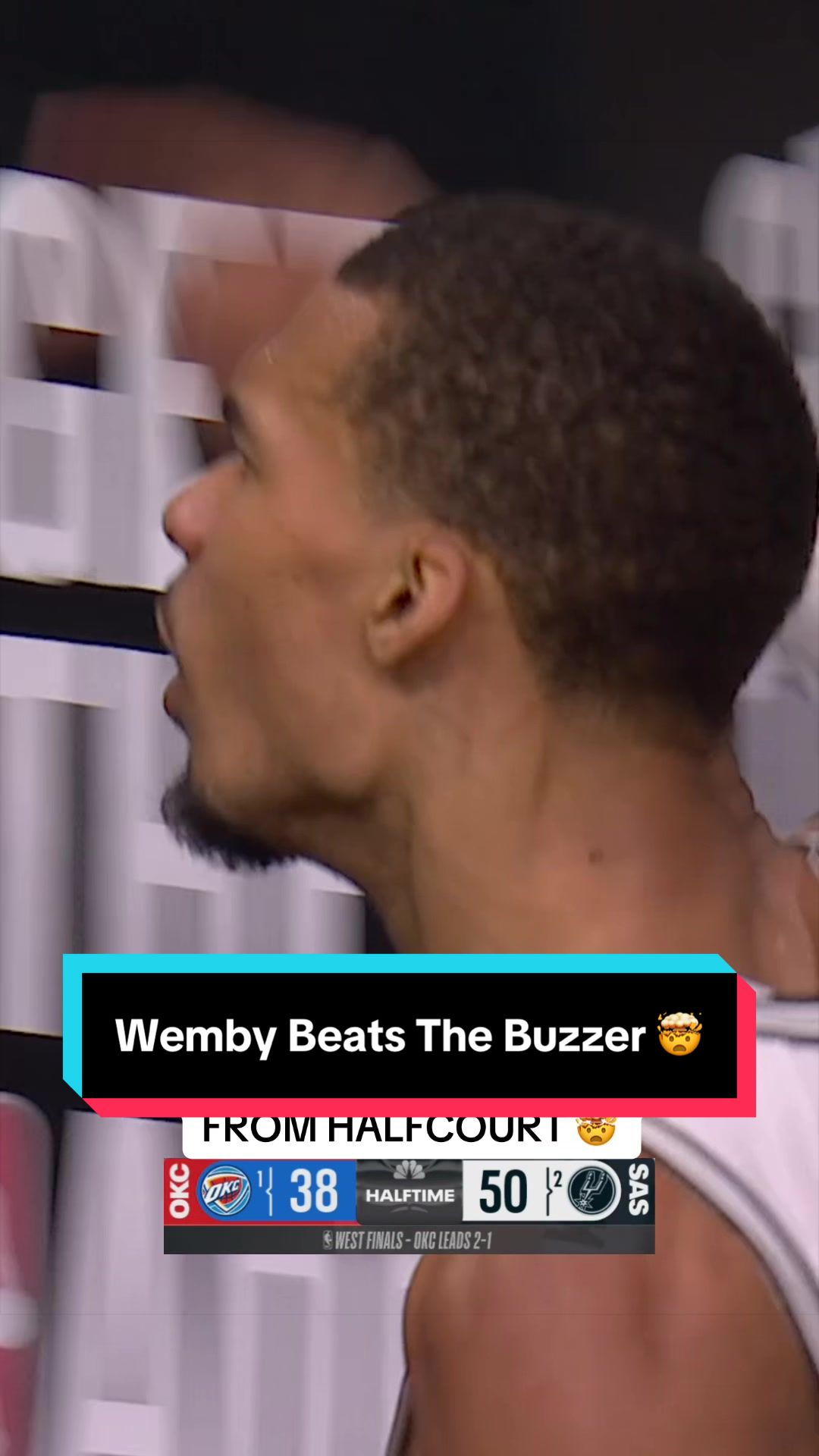 The crowd pop from this was INSANE #NBA #NBAPlayoffs #basketball #Wemby #Spurs 